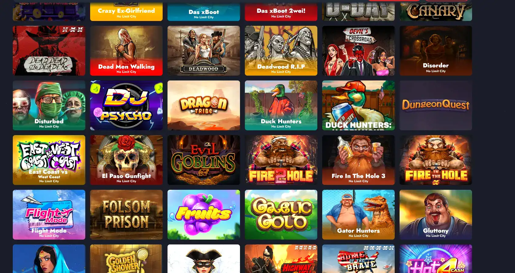 Мобильная версия Yourloot casino